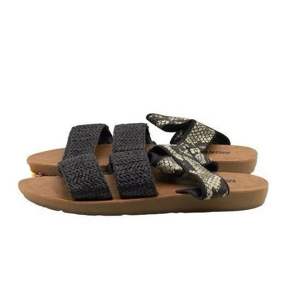 MUK LUKS About Me Women's Sandals Sz:8 Black/Brown - Picture 6 of 6